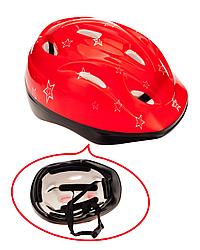 Шлем защитный детский красный арт TK-8RD
