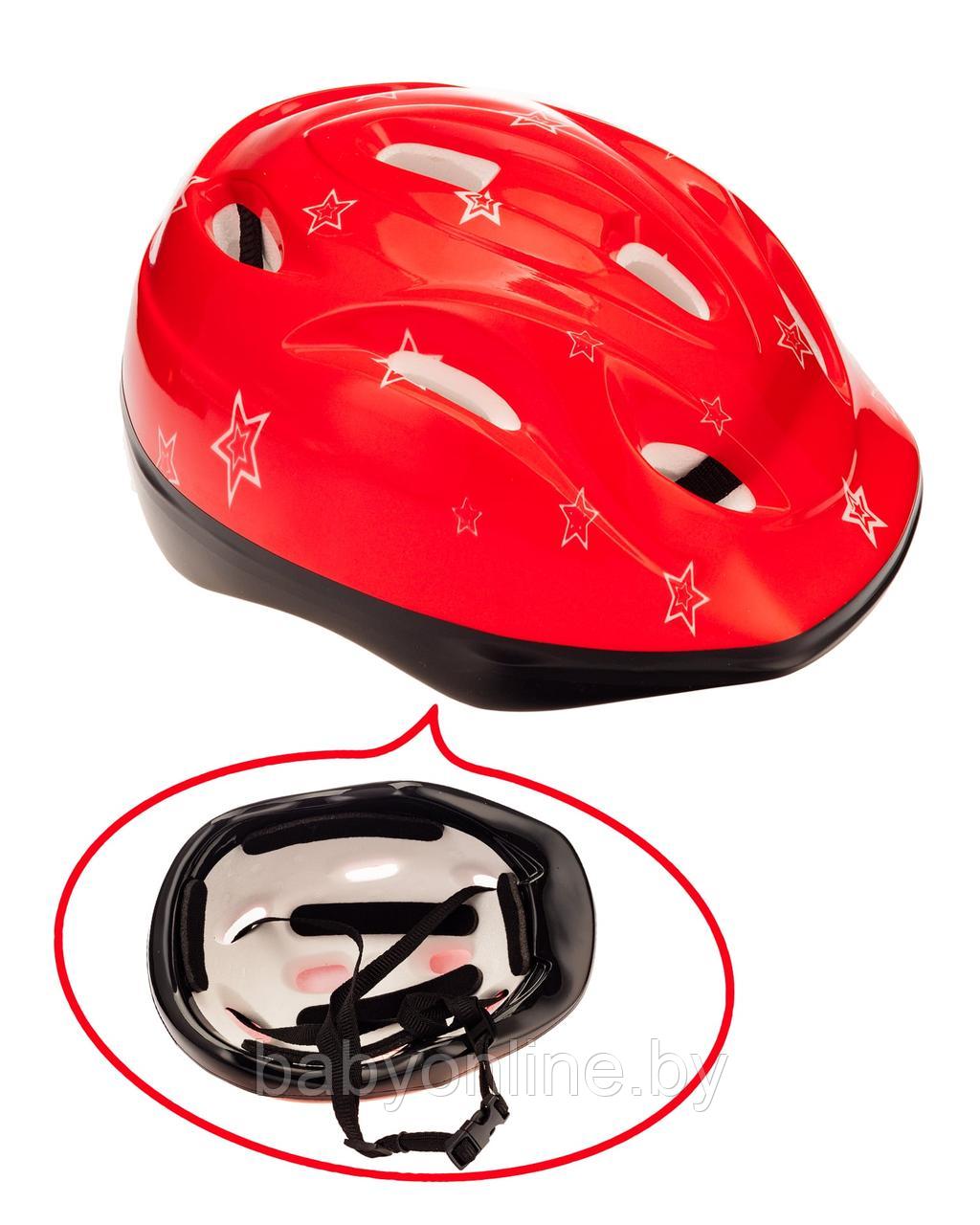 Шлем защитный детский красный арт TK-8RD - фото 1 - id-p176358799