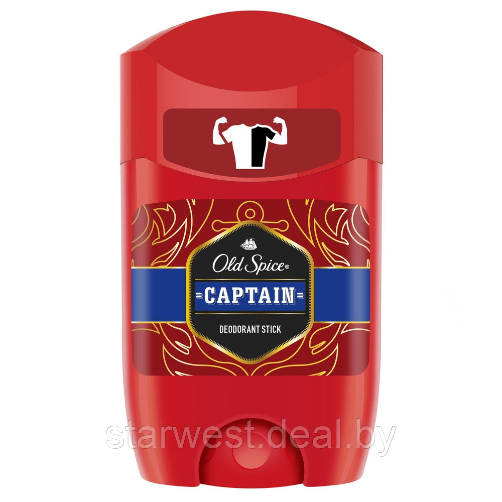 Old Spice CAPTAIN 50 мл Мужской твердый дезодорант-стик - фото 2 - id-p139689415