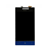 Дисплей Original для HTC 8S В сборе с тачскрином. Черно-синий