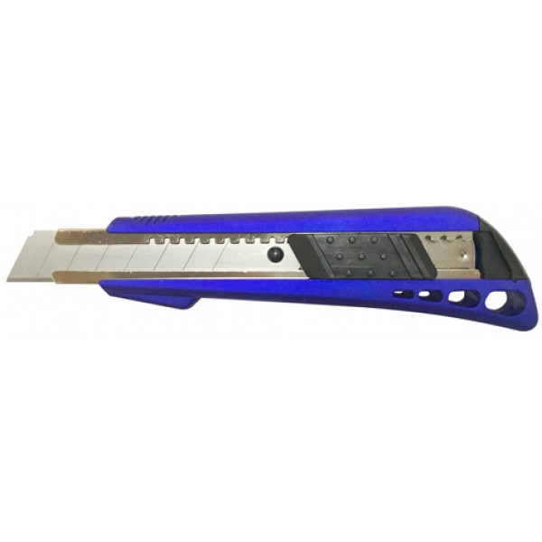 Нож канцелярский LAMARK 18 мм, корпус soft-touch, метал. направляющие,авт. блокировка, арт.CK0212 - фото 1 - id-p176373959