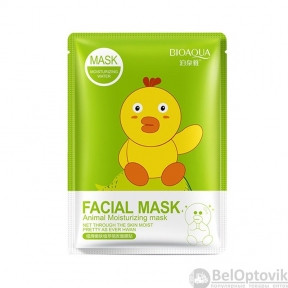 Тканевая маска для лица Bioaqua Facial Mask Animal Moisturizing для увлажнения кожи, 30 гр. С коллагеном и
