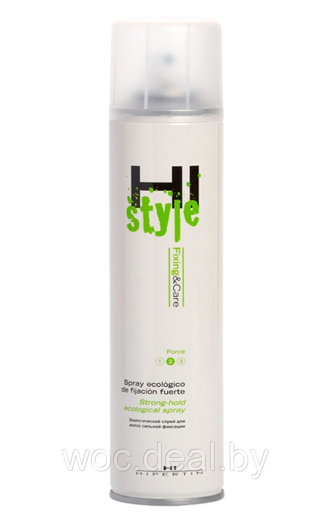 Hipertin Экологический лак для укладки волос сильной фиксации Ecological Hair Spray, 300 мл - фото 1 - id-p175125844