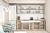 Кухня Лайт 2,4м Белый глянец/Сонома, фото 2