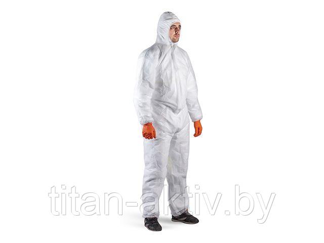 Защитный комбинезон JPC04 (р-р XXL), Jeta Safety (100% полипропилен, белый, однослойный)