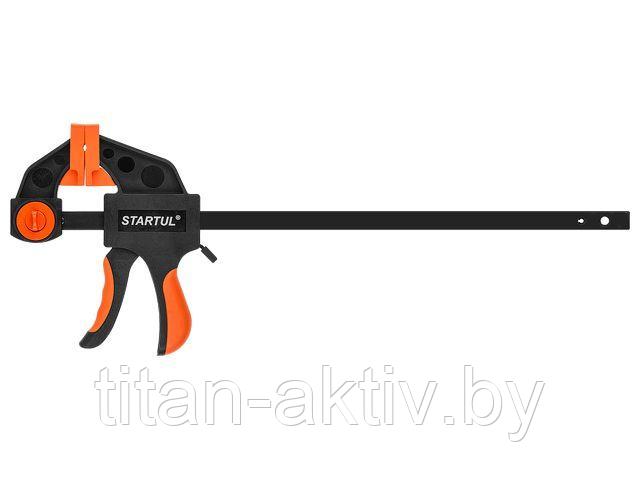 Струбцина пистолетная 300х60мм STARTUL PROFI (ST9026-30) (быстрозажимная, мягкие накладки) - фото 1 - id-p172508379