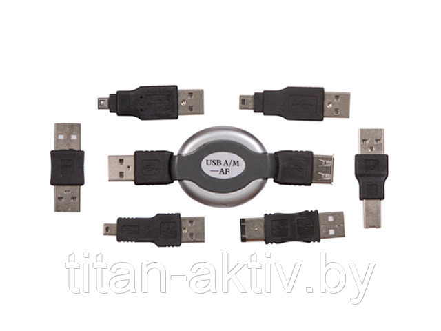 Набор USB 6 переходников + удлинитель (тип3) REXANT - фото 1 - id-p167880297