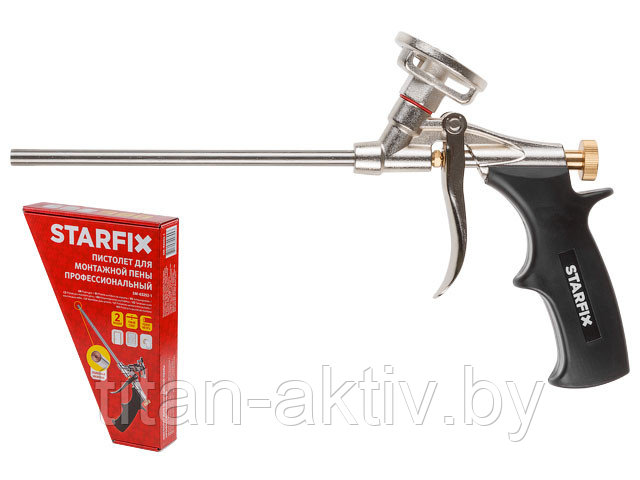 Пистолет для монтажной пены STARFIX (в комплекте 2 насадки) - фото 1 - id-p96282349