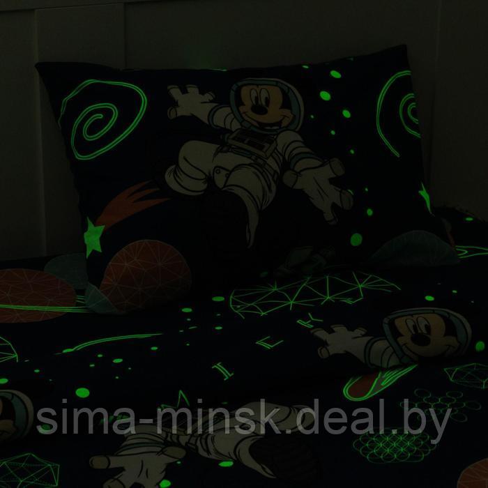 Детское постельное белье 1,5 сп Neon Series, "Mickey", Микки Маус, 143*215 см, 150*214 см, 50*70 см -1 шт - фото 3 - id-p176385062