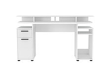 Компьютерный стол Skill-1 (СК-12) белый фабрика Интерлиния - 2 варианта цвета, фото 3