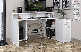 Компьютерный стол Skill-2 (СК-13) белый фабрика Интерлиния - 2 варианта цвета