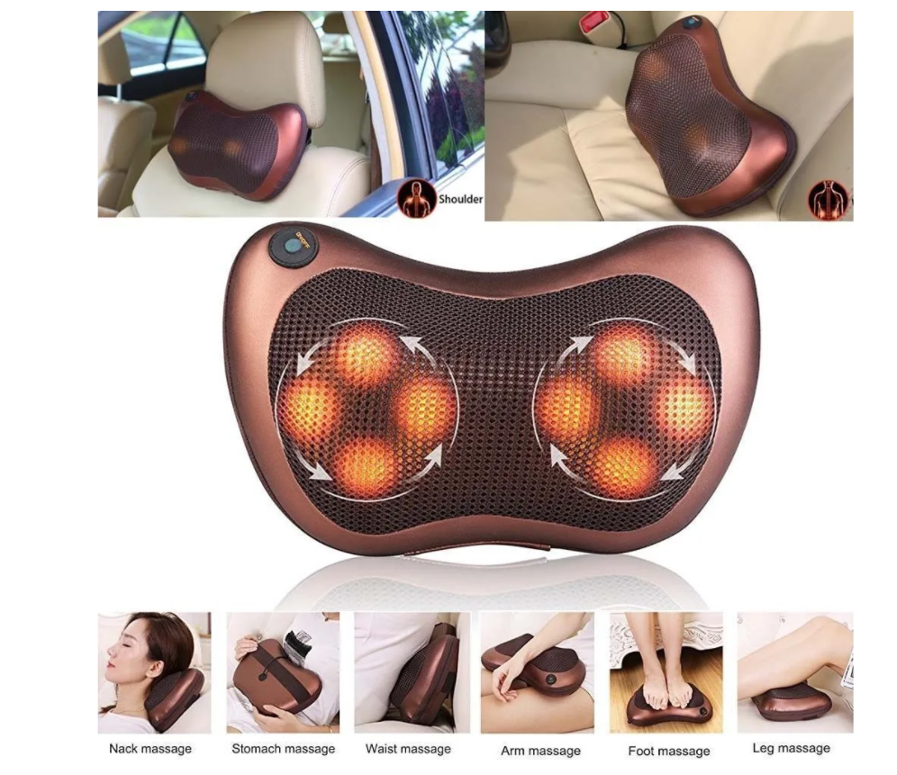 Массажер роликовый для дома и авто Massager Pillow