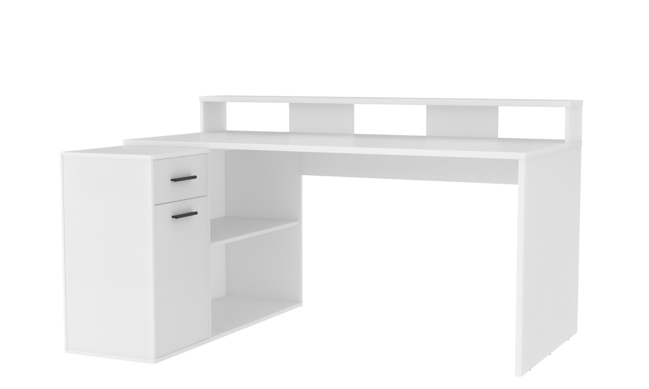 Компьютерный стол Skill-3 (СК-14) белый фабрика Интерлиния - 2 варианта цвета - фото 5 - id-p176386002
