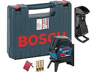 Нивелир лазерный BOSCH GCL 2-15 + RM 1 + BM 3 Professional с держателем L-Case (проекция: крест, до 15 м, +/-