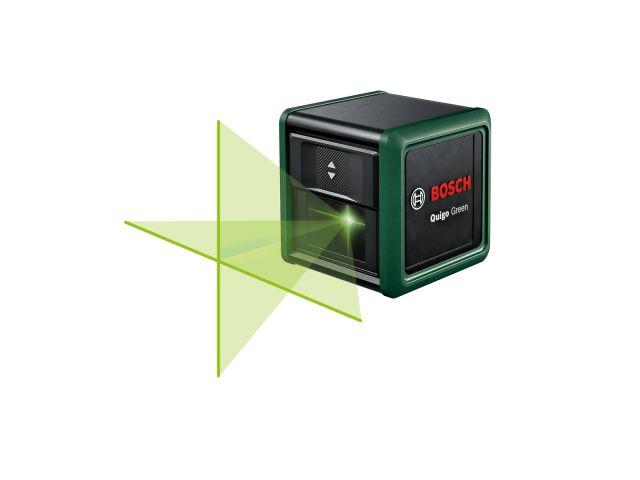 Нивелир лазерный BOSCH Quigo Green Basic с держателем в кор. (проекция: крест, до 12 м, +/- 0.60 мм/м, резьба - фото 1 - id-p170818491