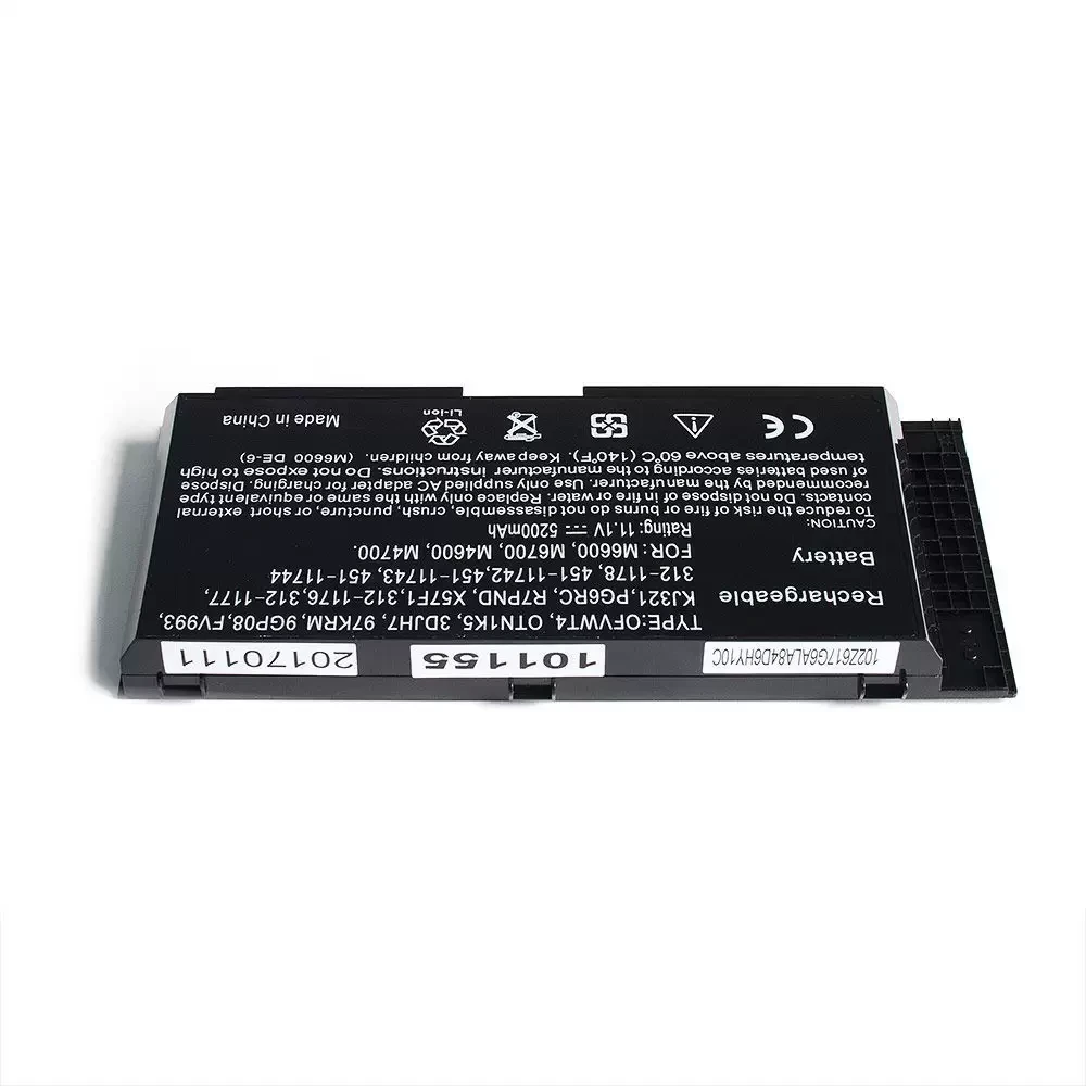 Аккумулятор (батарея) для ноутбука Dell Precision M4600, M4700, M6600, M6700 Series. 11.1В 4400мАч (PN: