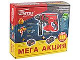 Аккум. перфоратор WORTEX CRH 1820-1 в кор. ALL1 (18.0 В, 1 акк., 4.0 А/ч Li-Ion, 2.2 Дж, вес 1.7 кг,), фото 7