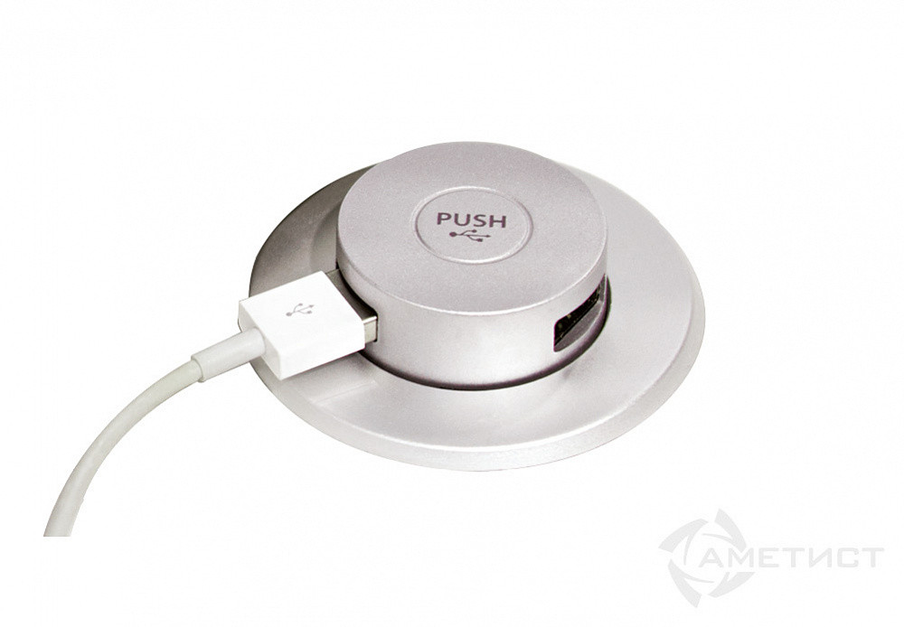 Встраиваемое зарядное устройство PUSH UP USB DUAL