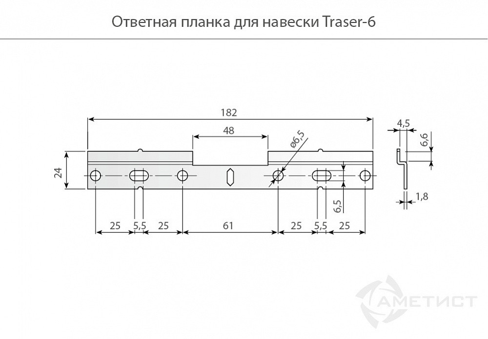 Ответная планка Traser-6 - фото 2 - id-p176390294