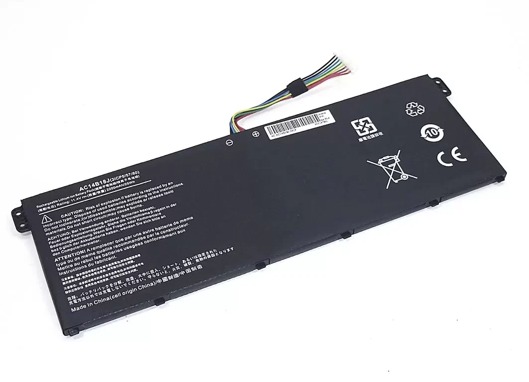 Аккумулятор (батарея) AC14B18J для ноутбука Acer ChromeBook 13 CB5-311, 11.4В, 2600мАч (OEM)