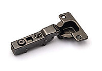 Петля Indamatic hinges 110град. d35мм для полунакладных дверей clip-on, титаниум 319011221