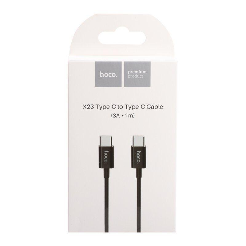 USB-С кабель Hoco X23 Skilled Type-C To Type-C Charging Data Cable, черный