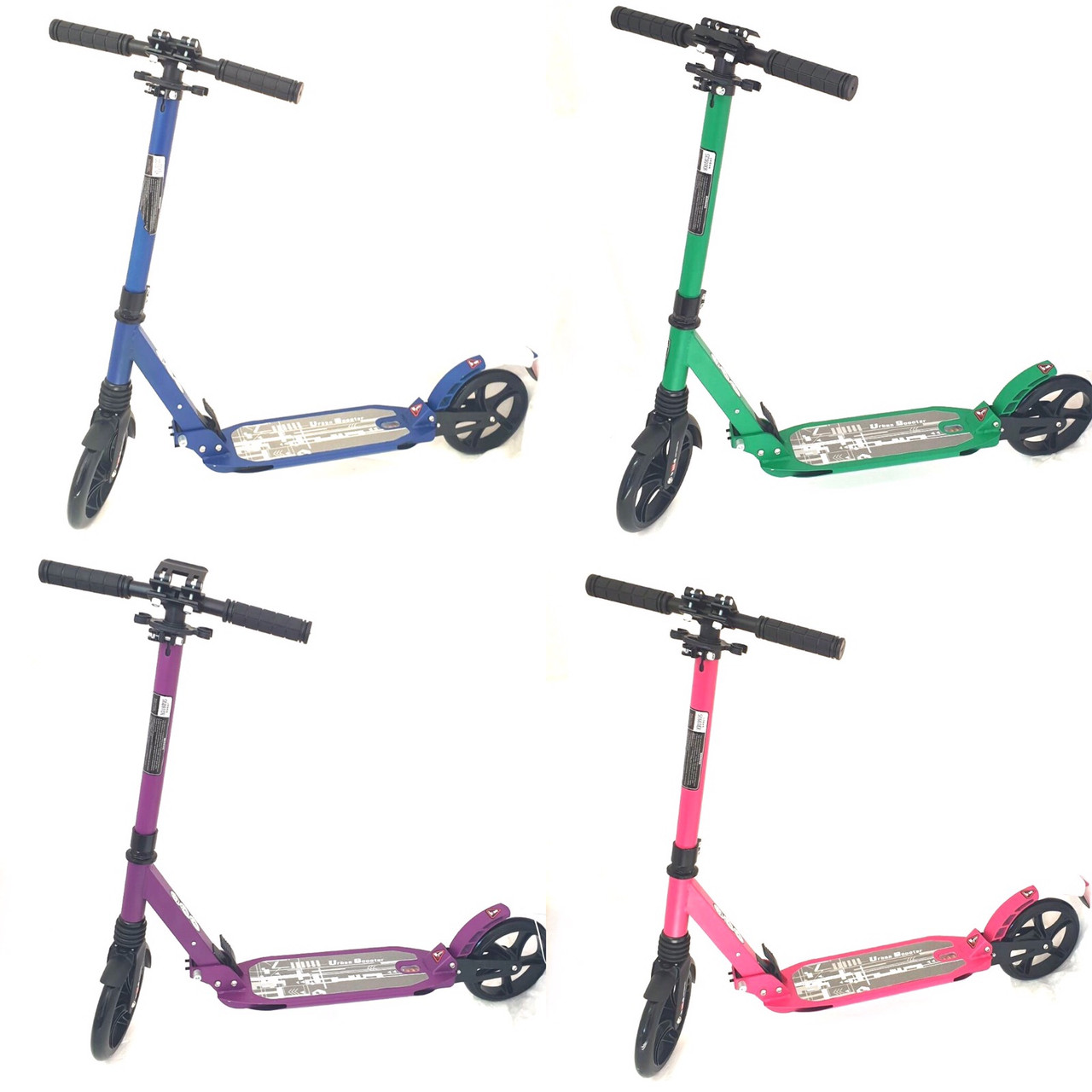 Двухколёсный самокат с двумя амортизаторами Urban Scooter City