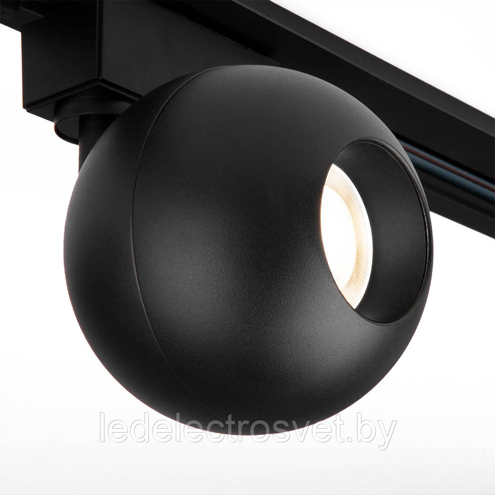 Трековый светодиодный светильник для однофазного 
шинопровода LTB76 Ball 8W 4200K черный