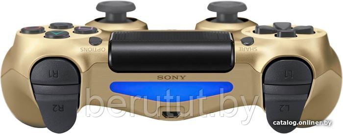 Геймпад - джойстик для PS4 беспроводной DualShock 4 Wireless Controller (золотой) - фото 3 - id-p176408130