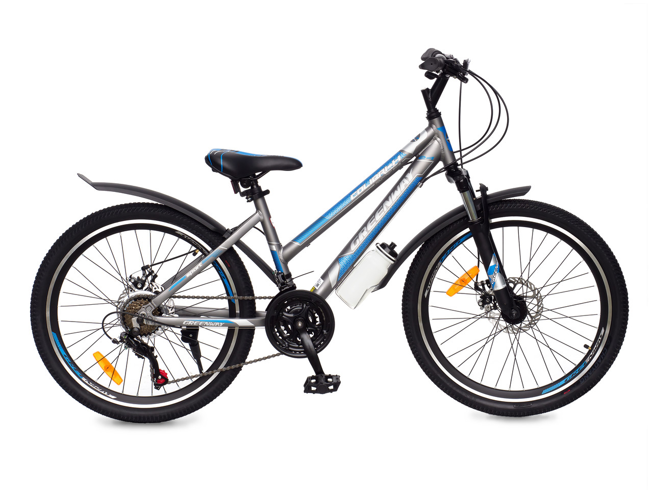 Велосипед GREENWAY COLIBRI-H 24'' серо-синий 14 рама, Китай
