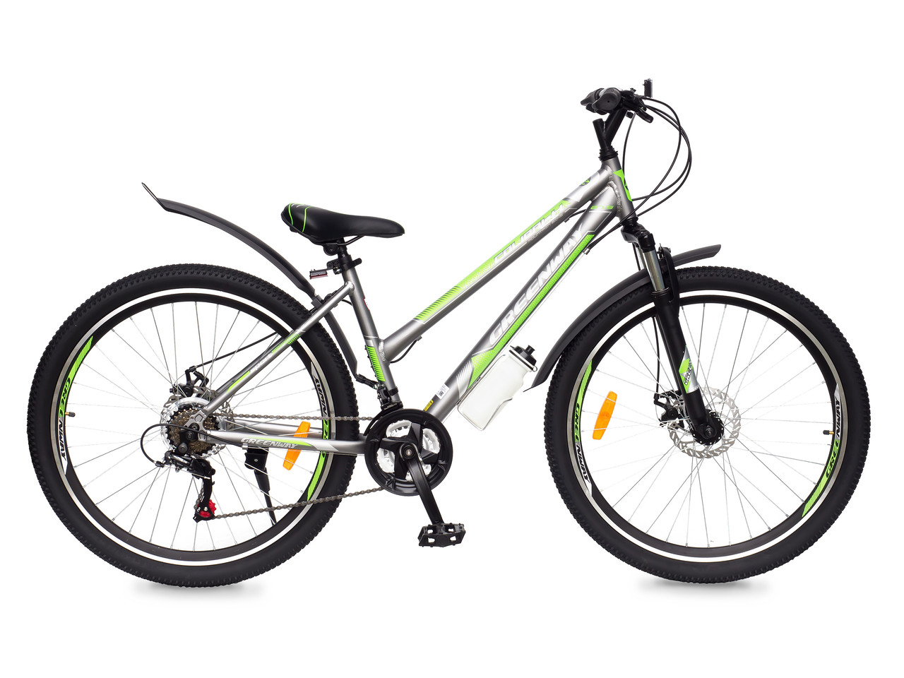 Велосипед GREENWAY COLIBRI-H 27,5'' серо-зеленый 17 рама, Китай
