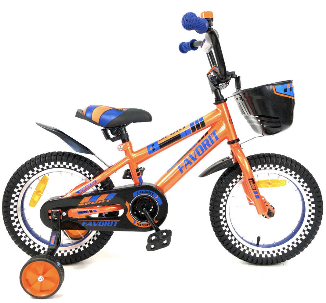 ДЕТСКИЙ ДВУХКОЛЕСНЫЙ ВЕЛОСИПЕД FAVORIT модель SPORT,SPT-14OR