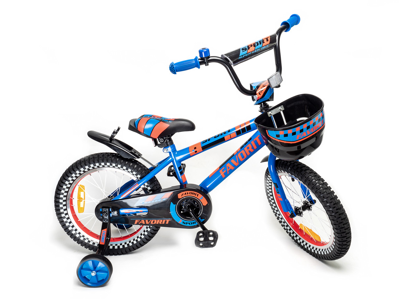 ДЕТСКИЙ ДВУХКОЛЕСНЫЙ ВЕЛОСИПЕД FAVORIT модель SPORT,SPT-16BL