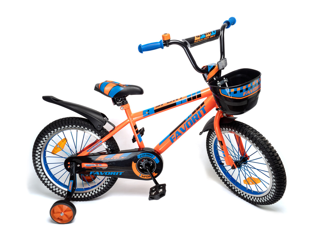 ДЕТСКИЙ ДВУХКОЛЕСНЫЙ ВЕЛОСИПЕД FAVORIT модель SPORT,SPT-18OR