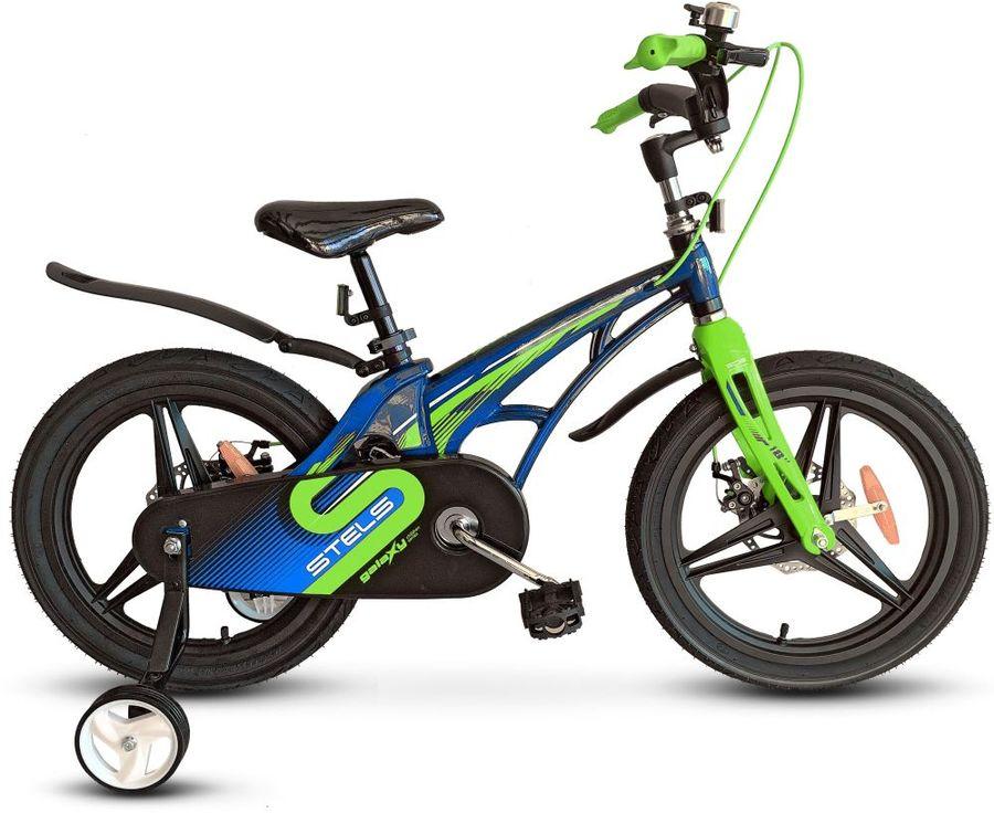 Велосипед 16" Stels Galaxy Pro V010 Синий/зеленый, LU088567