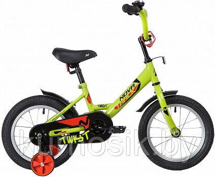 Детский велосипед Novatrack Twist 14" зеленый