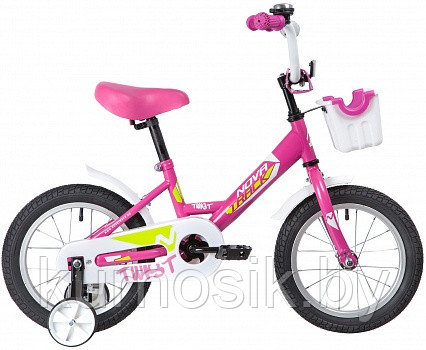 Детский велосипед Novatrack Twist 14" розовый