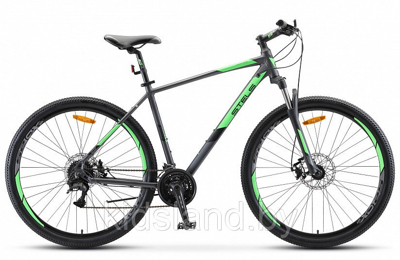 Велосипед Stels Navigator 920 Md 29" (антрацитовый/зеленый)