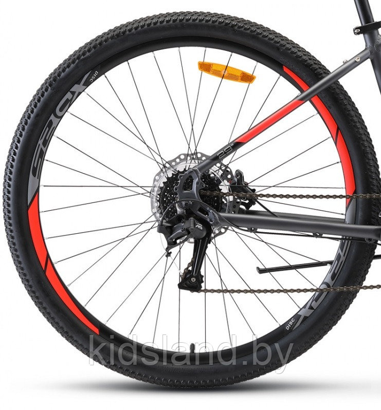 Велосипед Stels Navigator 920 D 29" (антрацитовый/красный) - фото 2 - id-p150533142