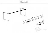 Мебельный светодиодный светильник MIAMI LED, 5000K, 12V, 863 мм, фото 2