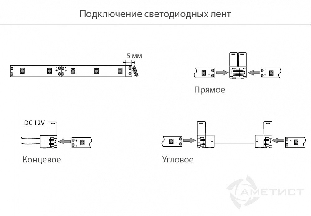 Мебельный светодиодный светодиодная лента, 6000K, 12V - фото 3 - id-p176438989