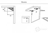 Мебельный светодиодный светильник Murano Evo Touch, 450 мм, 4000K, 220/12V, 450 мм, фото 2