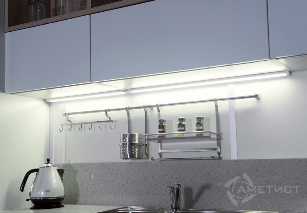 Мебельный светодиодный светильник PHOENIX, 6000K, 12V, 900 мм, с датчиком - фото 3 - id-p176439013
