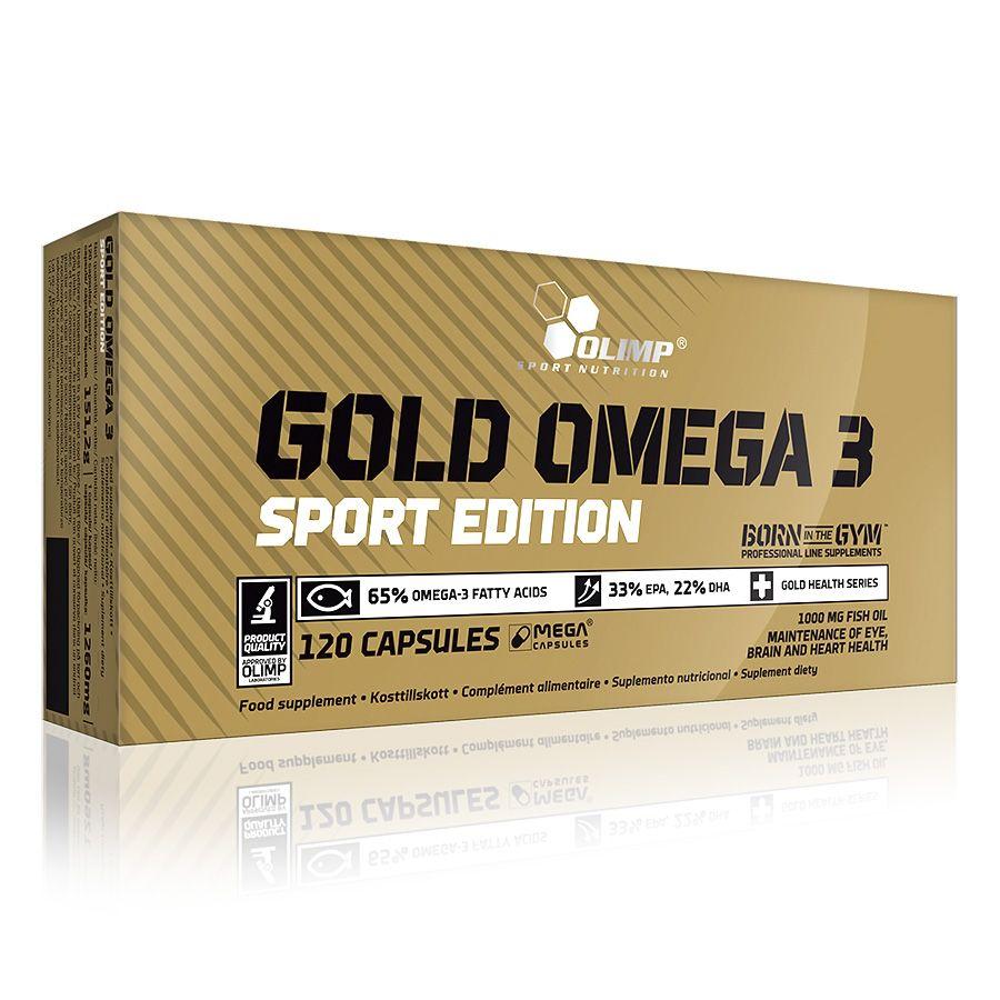 Gold Omega 3 Sport Edition Olimp 120 капсул - фото 1 - id-p176439280