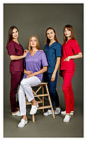 Медицинская женская блуза стрейч (цвет уточняйте)