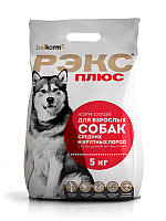 Сухой корм РЭКС + для взрослых собак средних и крупных пород (5 кг)