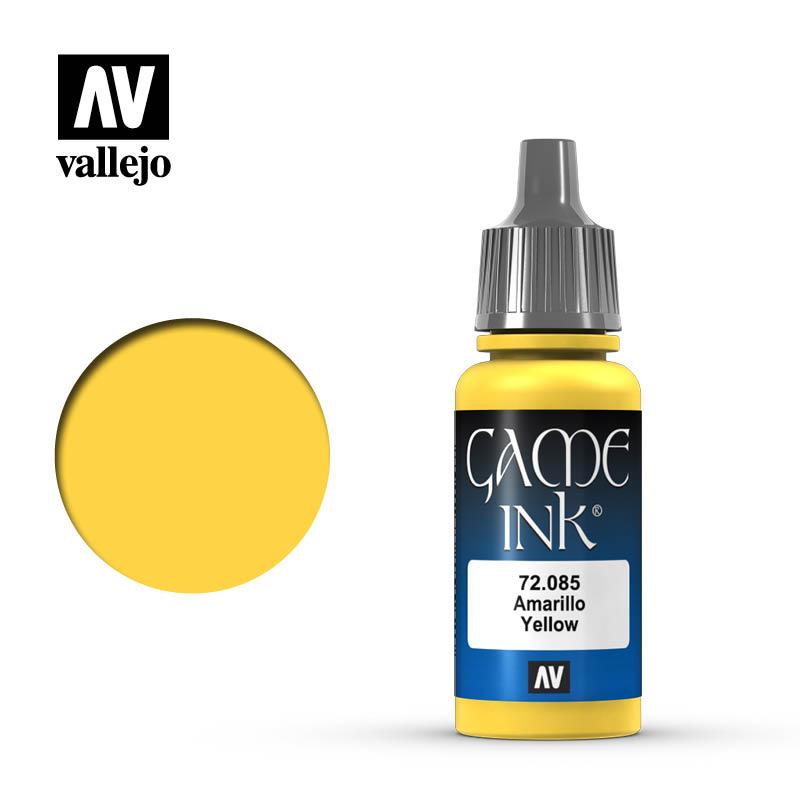 GAME COLOR INK, 17 мл., Vallejo V-72085 желтый