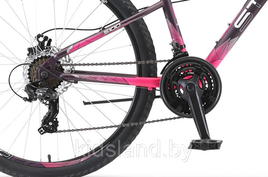 Велосипед Stels Miss 5100 Md 26" ( светло-пурпурный) - фото 5 - id-p176456120