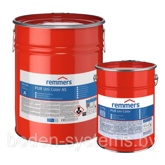 Remmers PUR UNI Color AS (25 кг) - полиуретановое, токоотводящее, наливное покрытие
