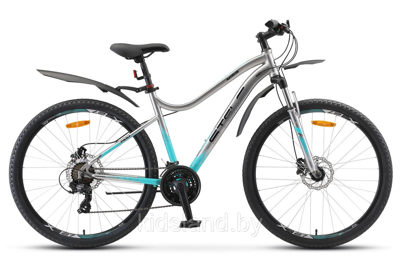Велосипед Stels Miss 7100 D 27.5" (хром)